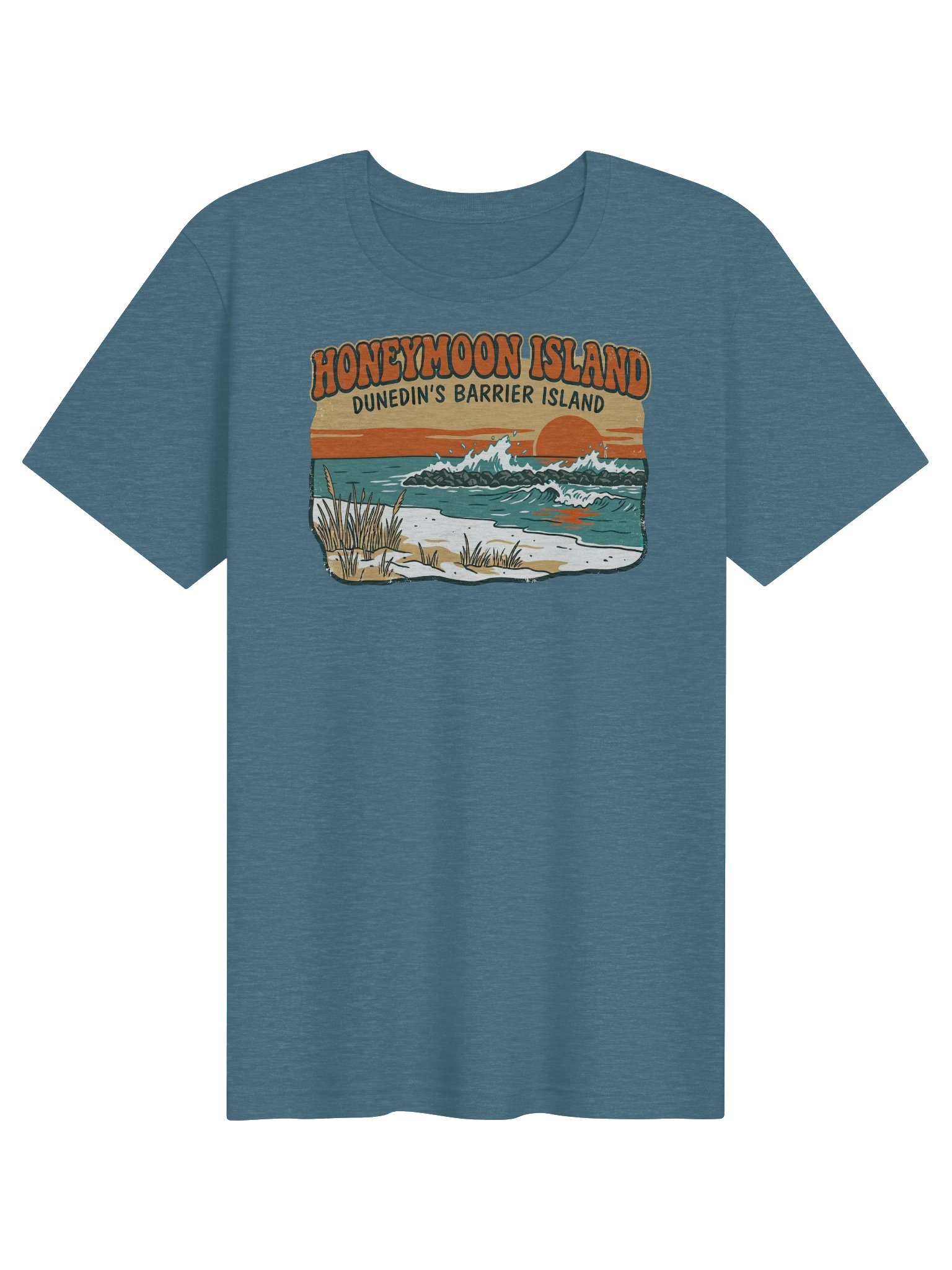 Honeymoon Island Barrier Island Florida Vintage Tee product image (1)
