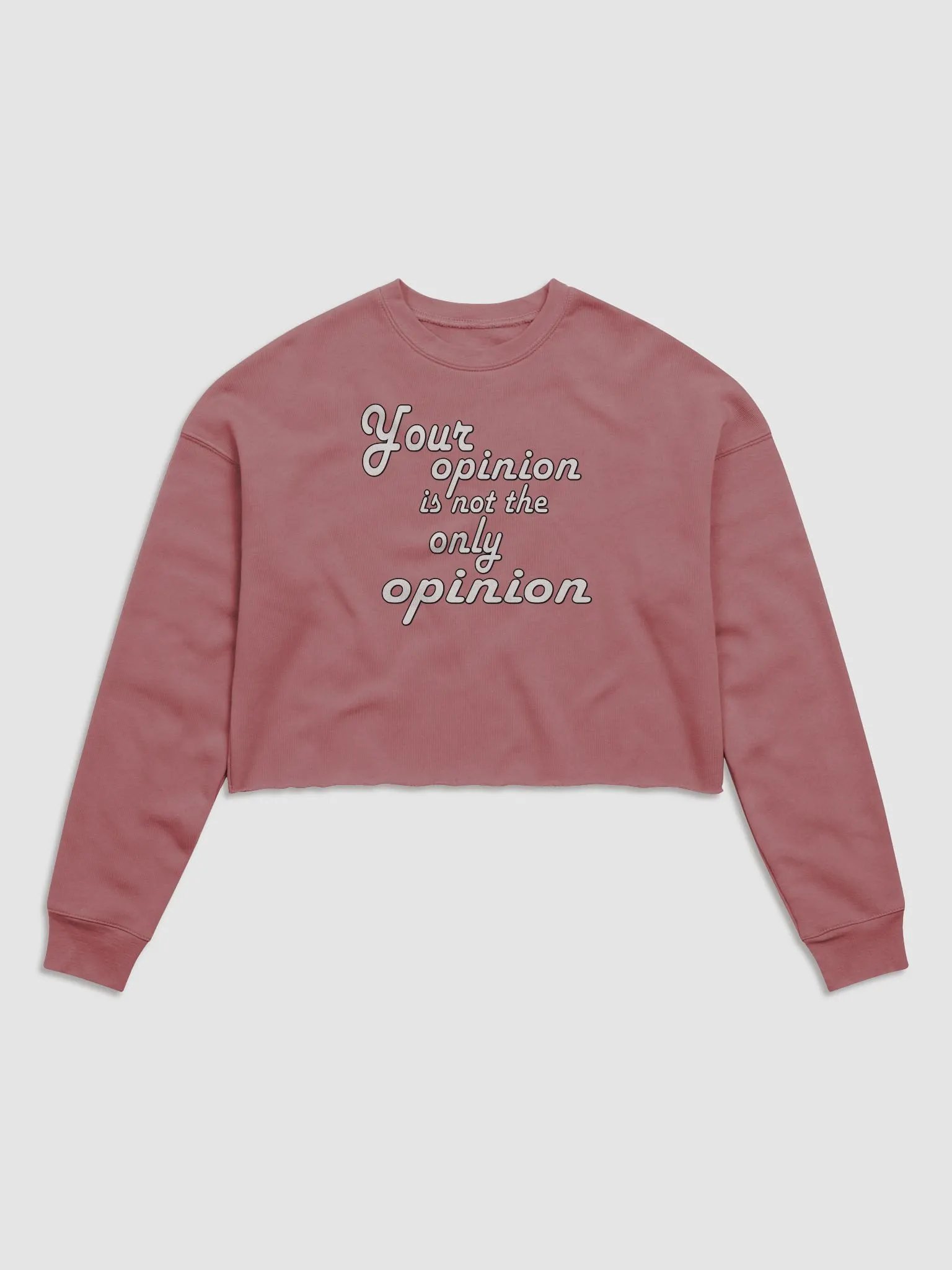 Your Opinion... Bella+Canvas Women's Fleece Crop Sweatshirt product image (2)