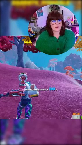 My friend Mian and I are stunning examples of calm in a stressful environment. I'm playing Fortnite with the community today....