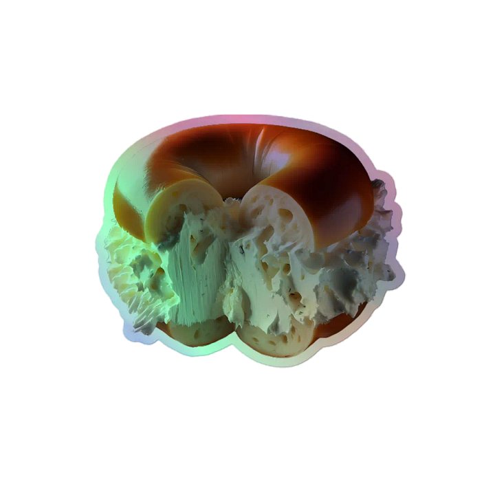 Holographic Bagel Sticker product image (2)