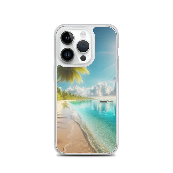 Tropical Paradise iPhone® MagSafe® Clear Case | AI Design product image (3)