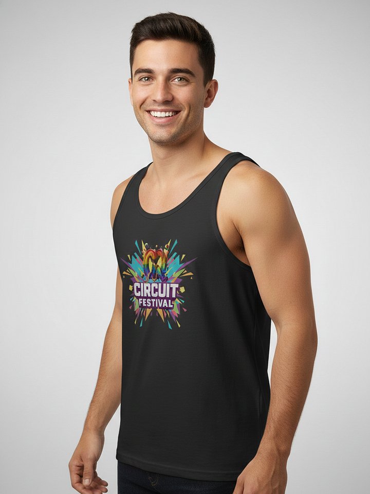 CQ CIRCUIT FESTIVAL – COLOR BURST PARTY TANK product image (2)