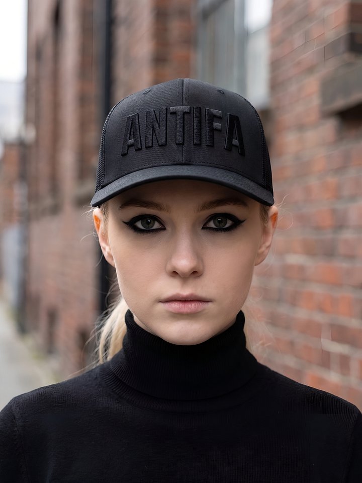 Antifa Embroidered Hat, Sarcastic Anti Christian Nationalst Cap product image (1)