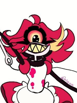 Niffty from #HazbinHotel ! The sticker sheet has begun! Whaddya think? n.n #arttok #booktok #timelapseart #niffty 