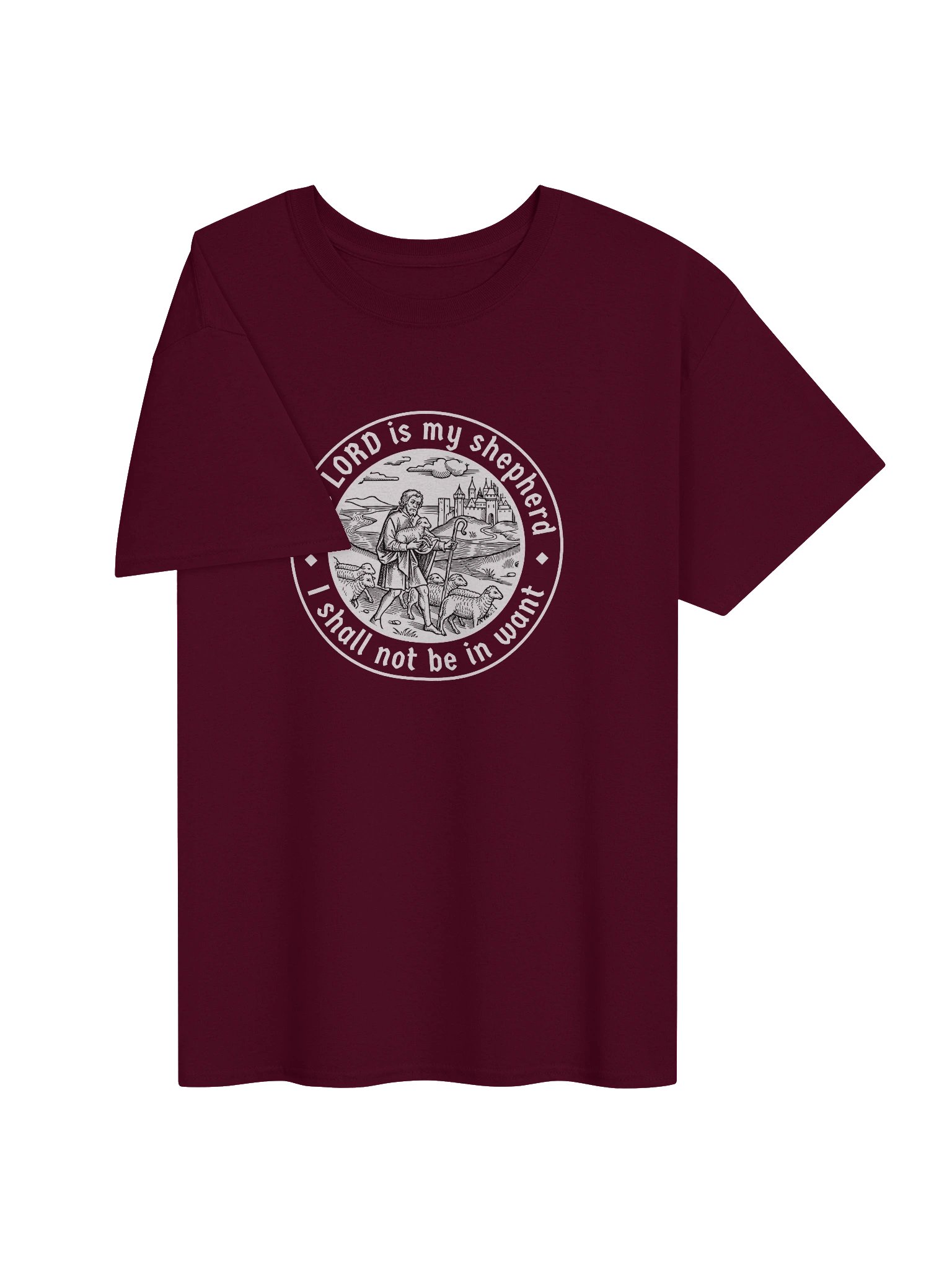 T-Shirt with "The LORD is my shepherd" product image (2)