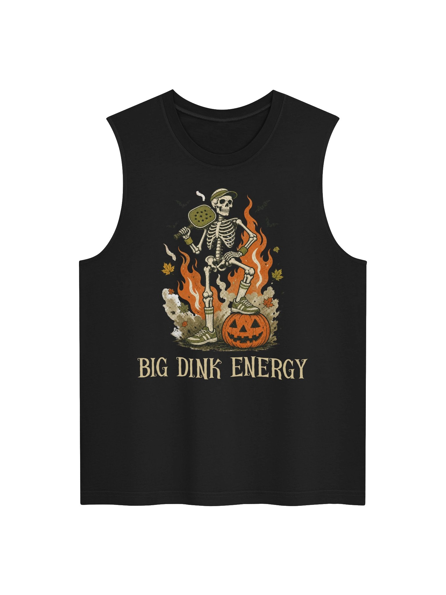 Big Dink Energy Halloween Pickleball Tank Top Funny Retro Player Gift product image (3)
