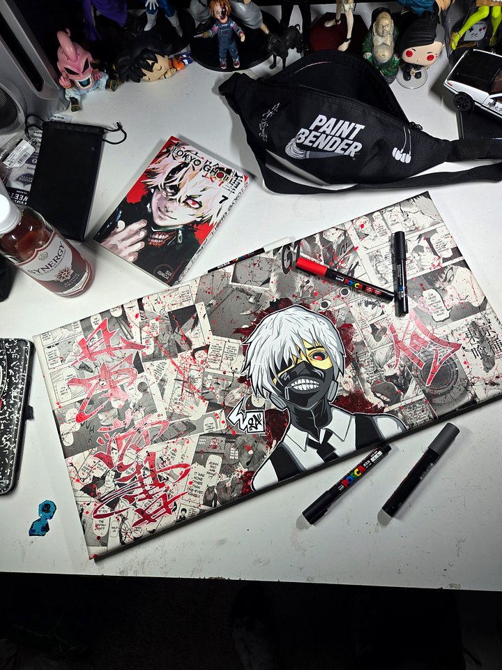 One Eye'd Ghoul ( Wrapped Canvas Painting ) 12' x 24' product image (1)