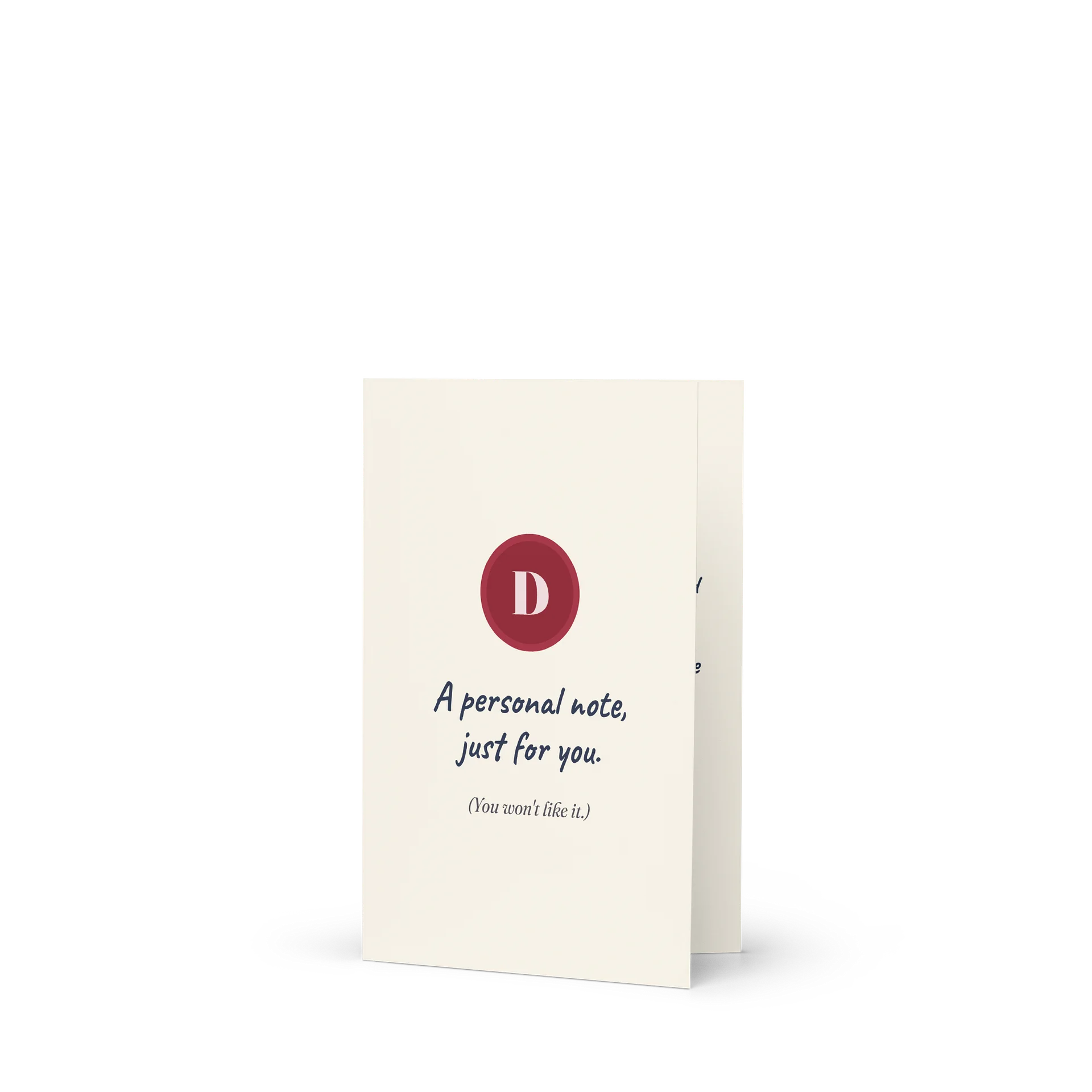A Personal Note, Just for You Card product image (1)