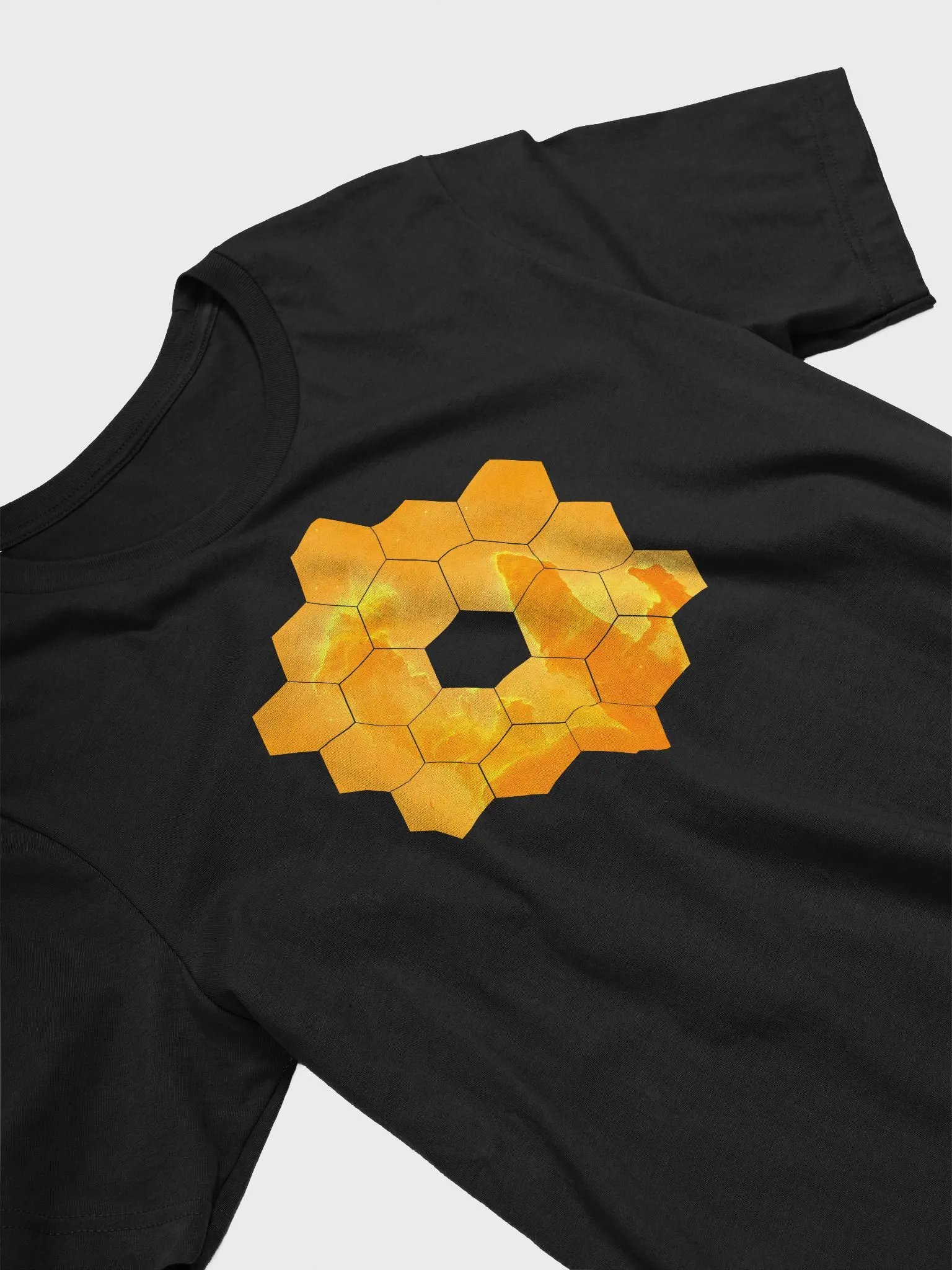 Golden JWST T-shirt, NASA T-shirt, James Webb Space Telescope T-Shirt — Unisex space T-shirt product image (4)