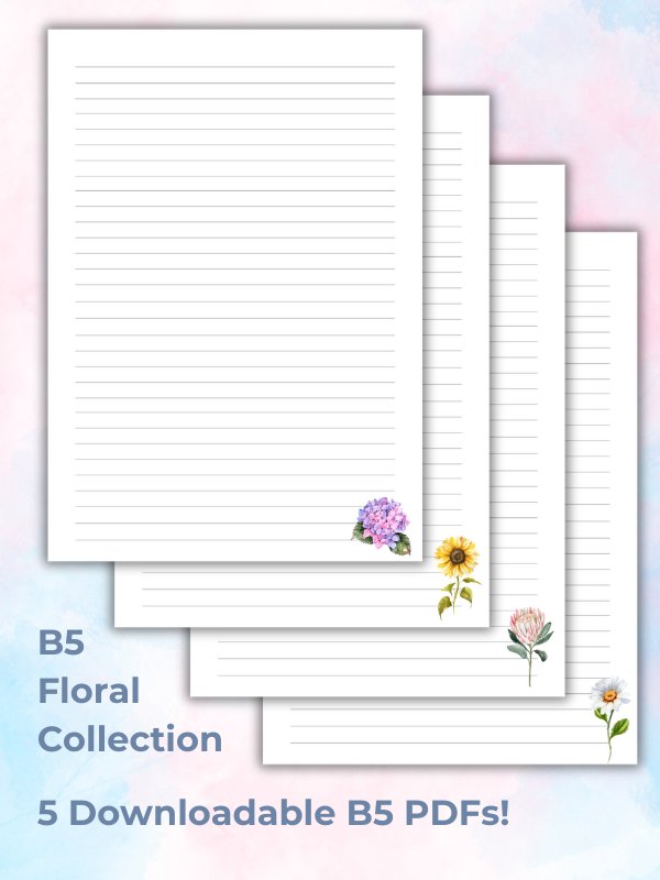 B5 Lined Pages - Floral Collection product image (1)