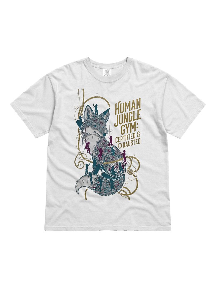 Human Jungle Gym Fox Tee | Certified & Exhausted Funny Mom Gift product image (1)