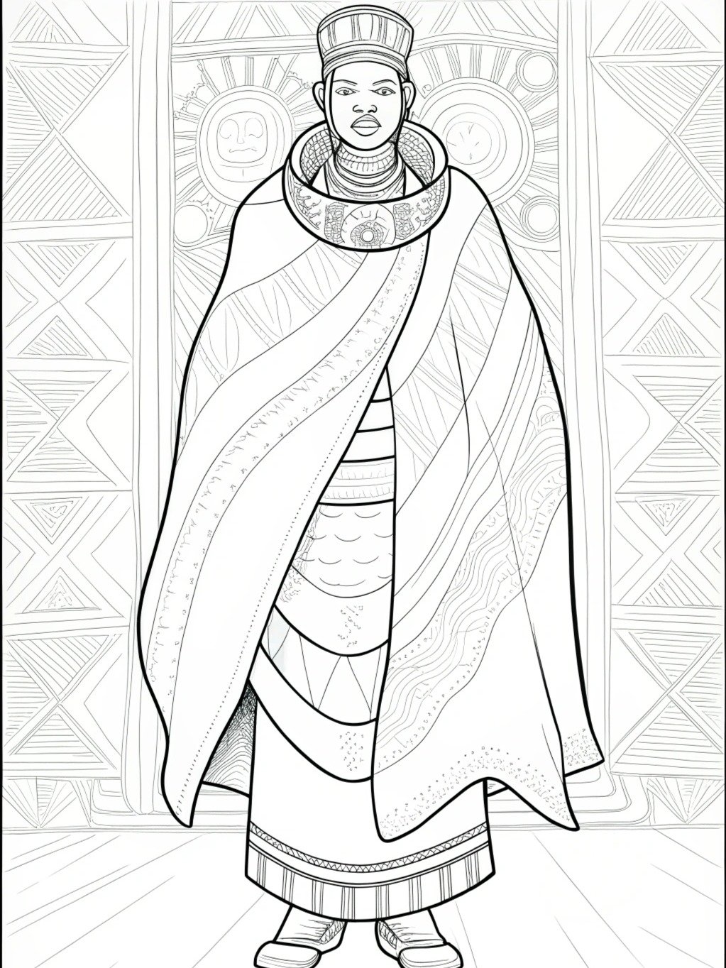 African Mosaic Celebrate Diversity Through Coloring product image (4)