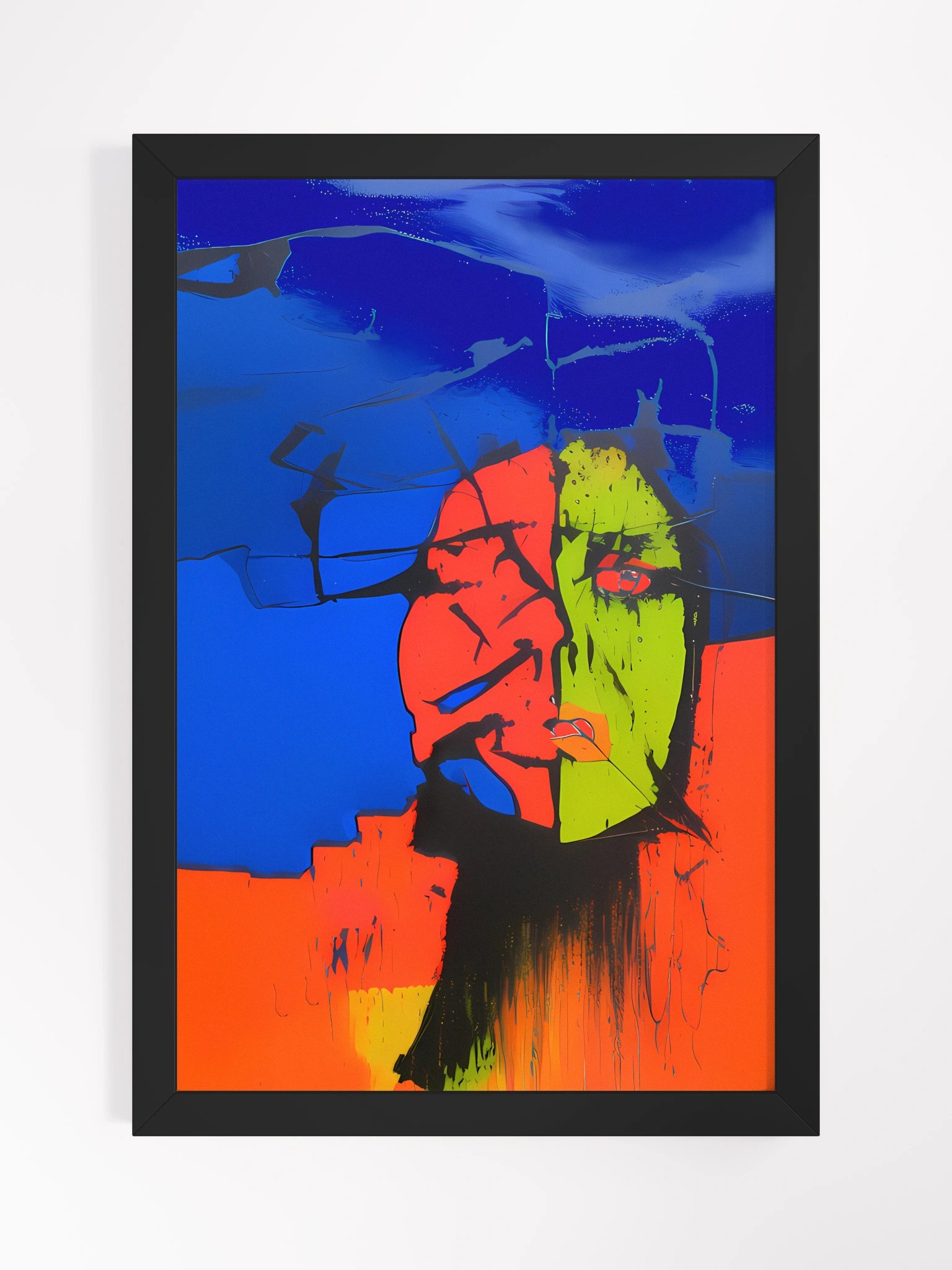 "Self Portrait in Abstraction" - Framed Poster product image (1)