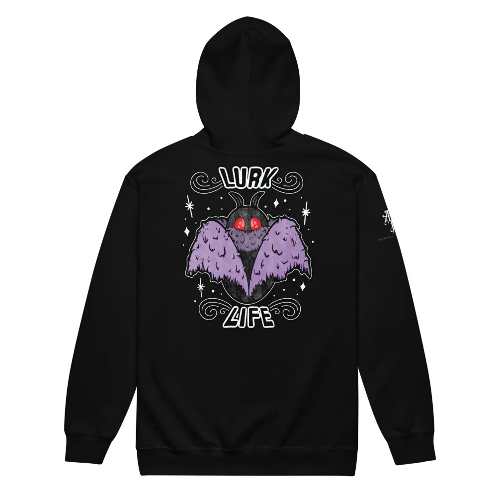 Mothman Lurk Life Zip Hoodie product image (3)