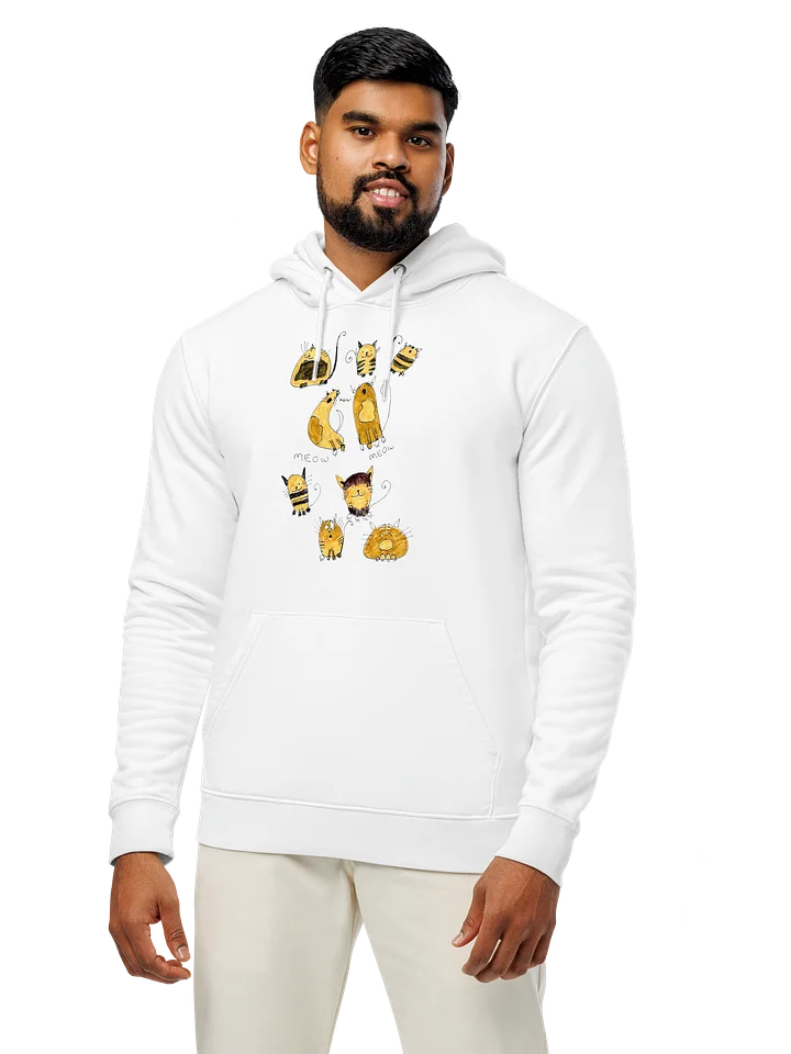 Abstract Cool Cats Unisex Organic Hoodie product image (2)