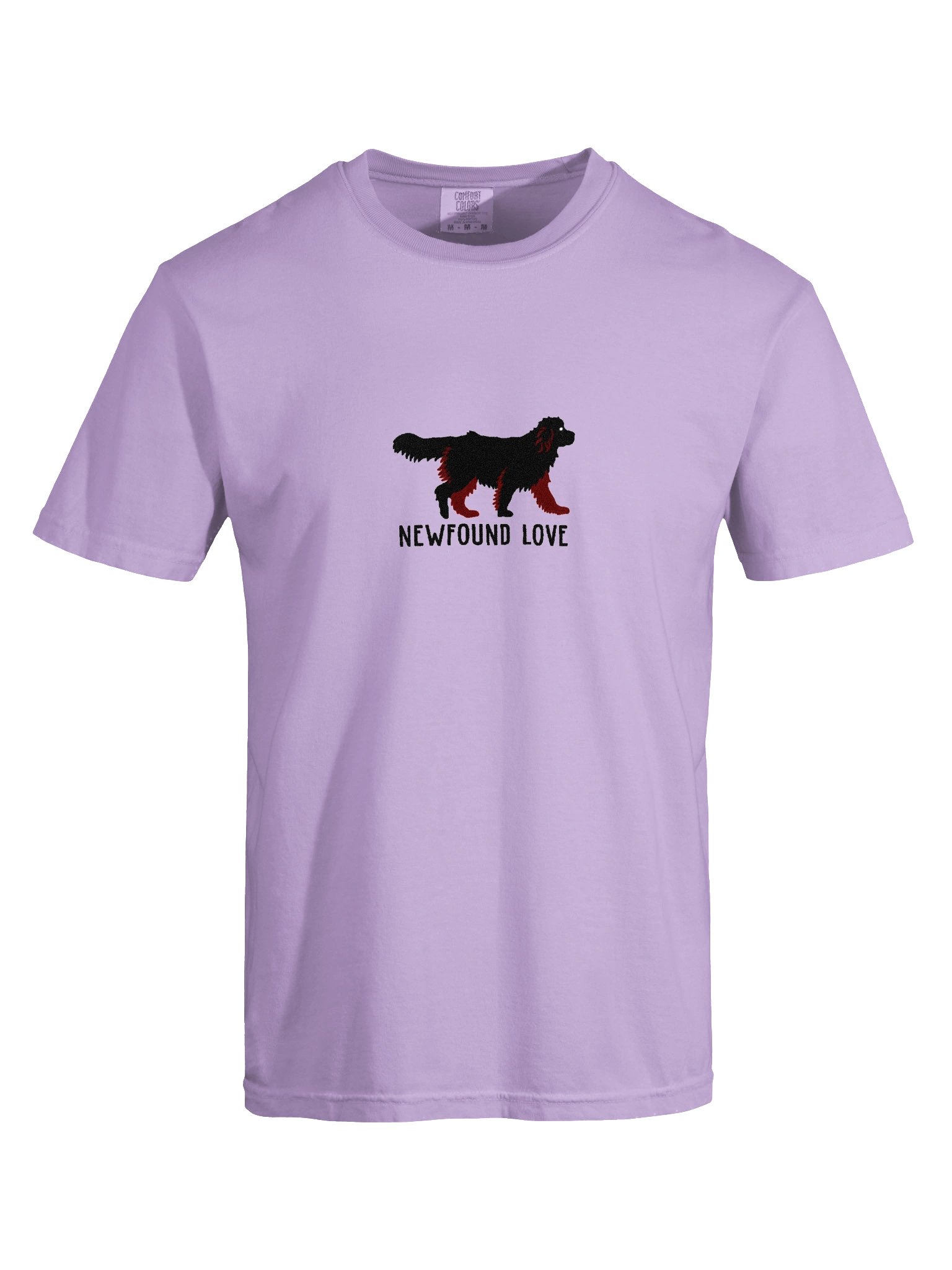 Newfound Love T-Shirt(Embroidered) of a Newfoundland(Black) product image (10)