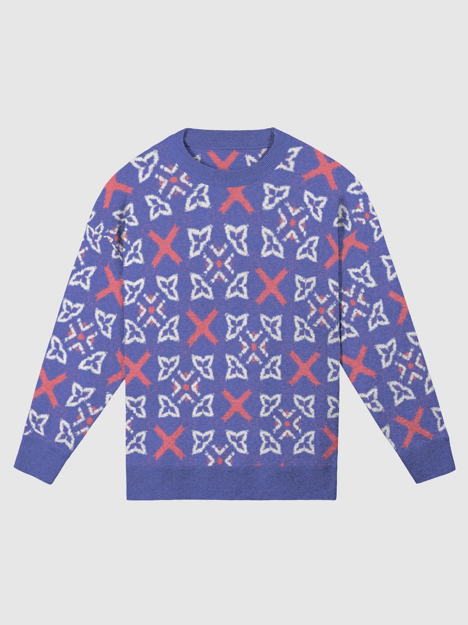 Cozy Jacquard Knit Relaxed Sweater product image (2)