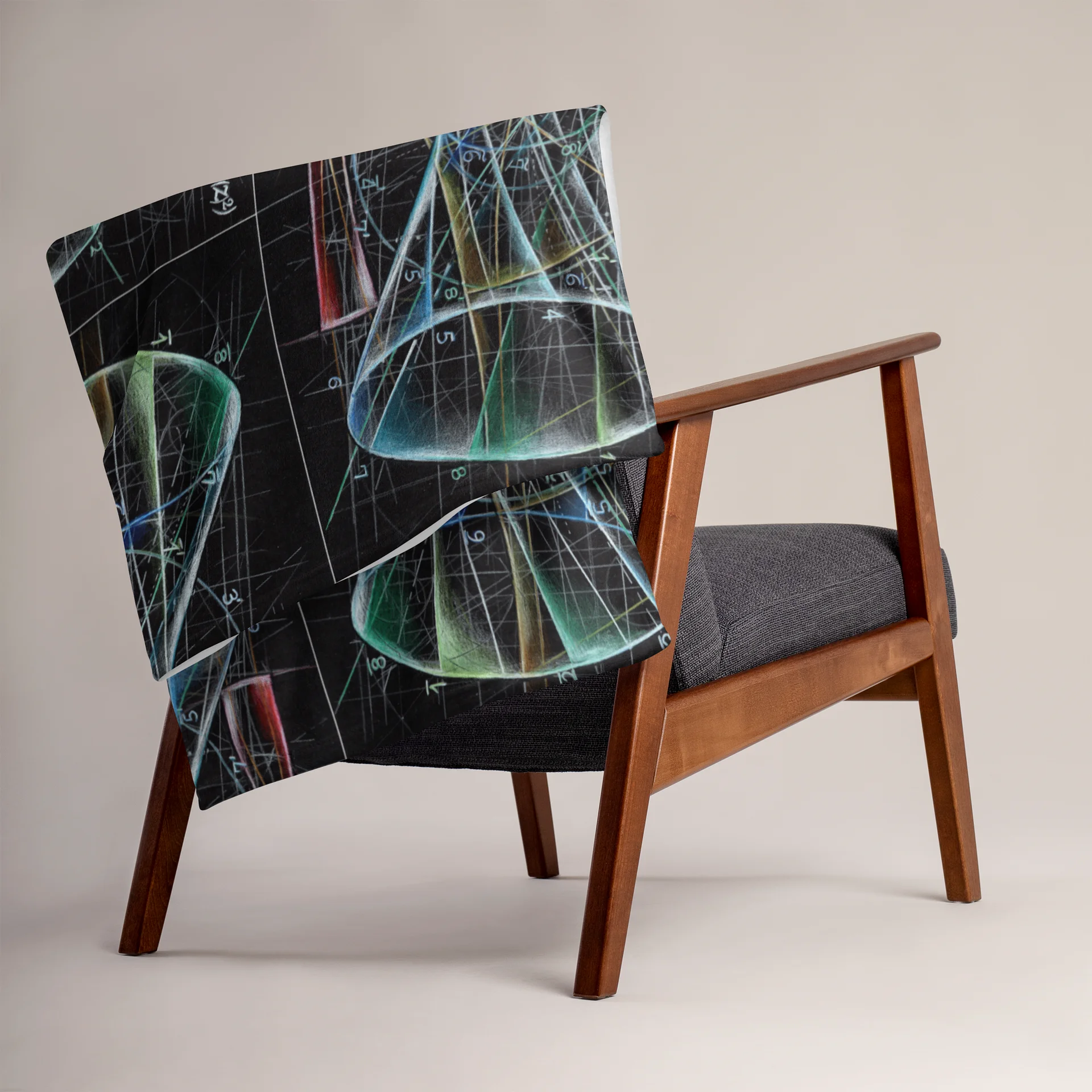 Gaussian Beam - Geometric Physics Art Blanket product image (2)