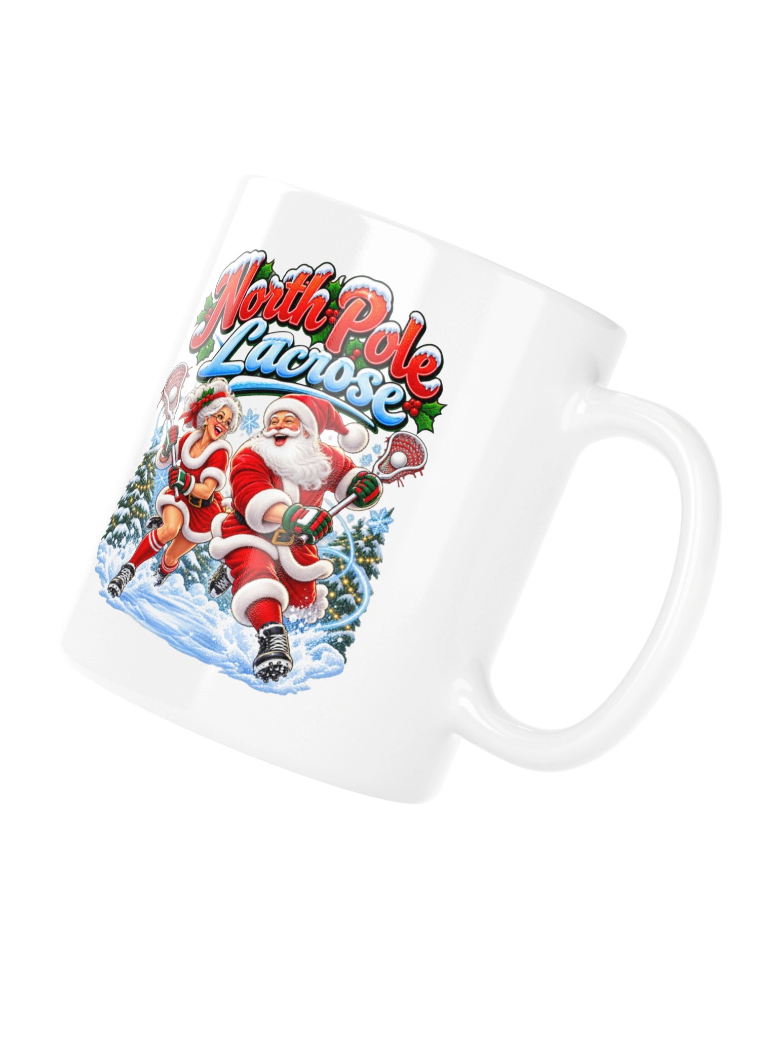 NORTH POLE LACROSSE — SANTA & MRS. CLAUS HIT THE FIELD - MUG product image (10)