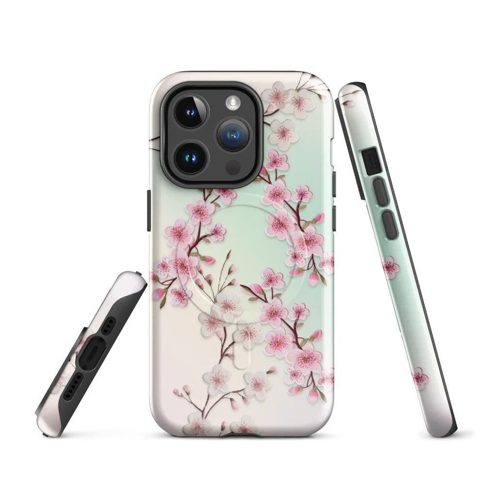 CHERRY BLOSSOM OMBRE - MagSafe® iPhone® Tough Case product image (1)