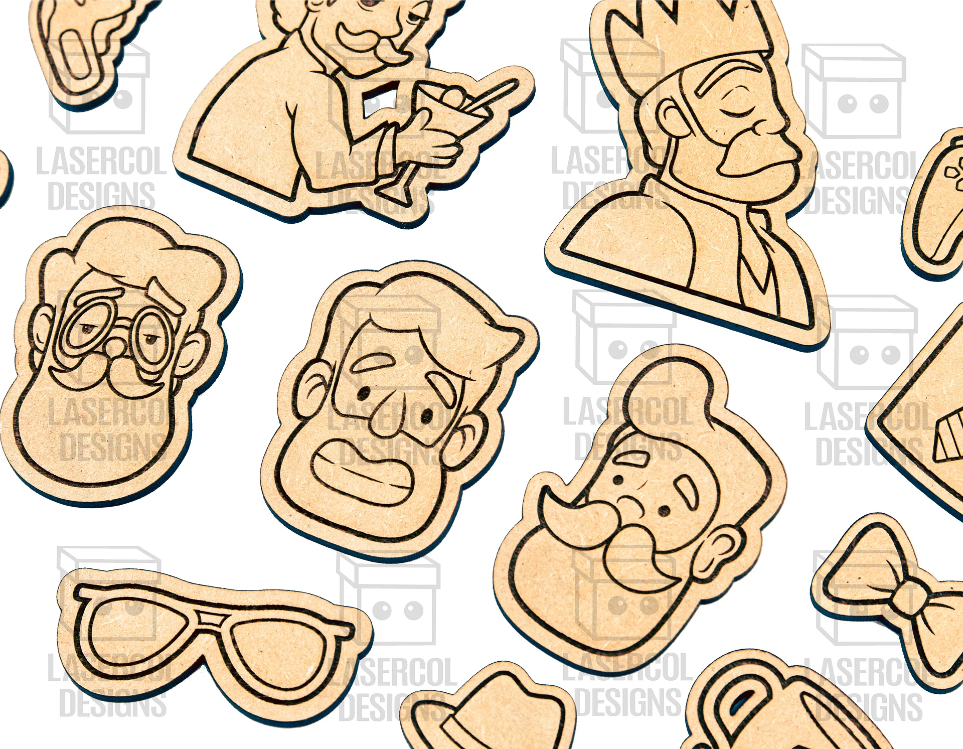 Father's Day Paint Kit DIY Cut Outs Set 1 & 2 - Laser Cut Files product image (6)