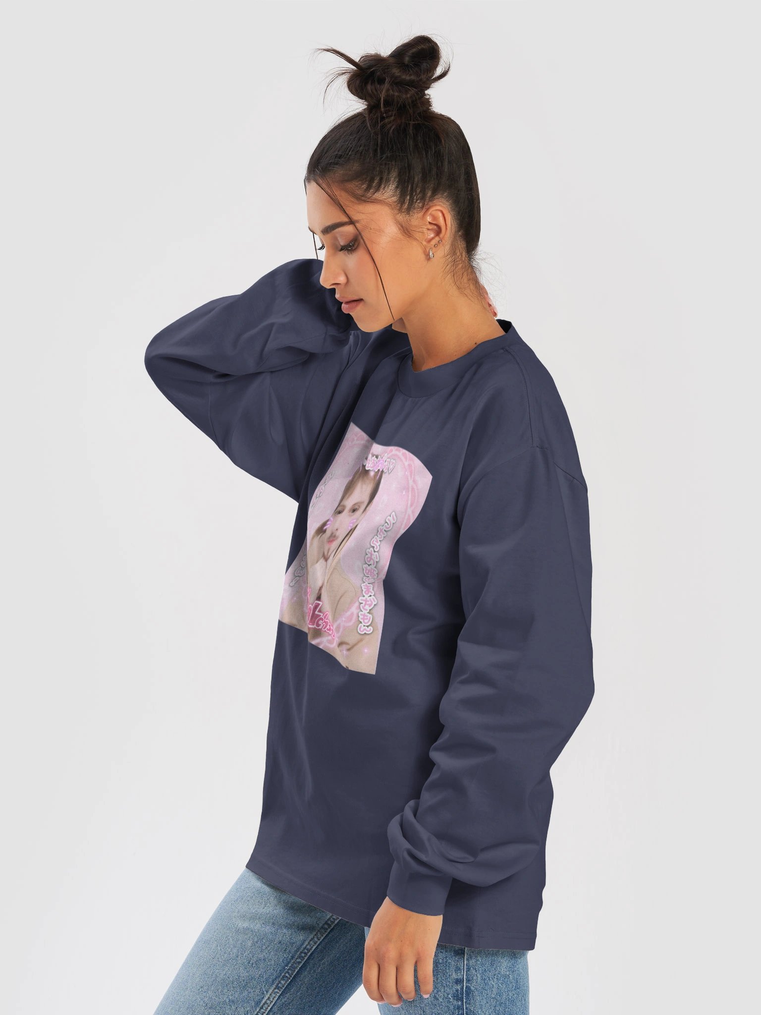 Kawaii Ben - Navy Long sleeve product image (7)