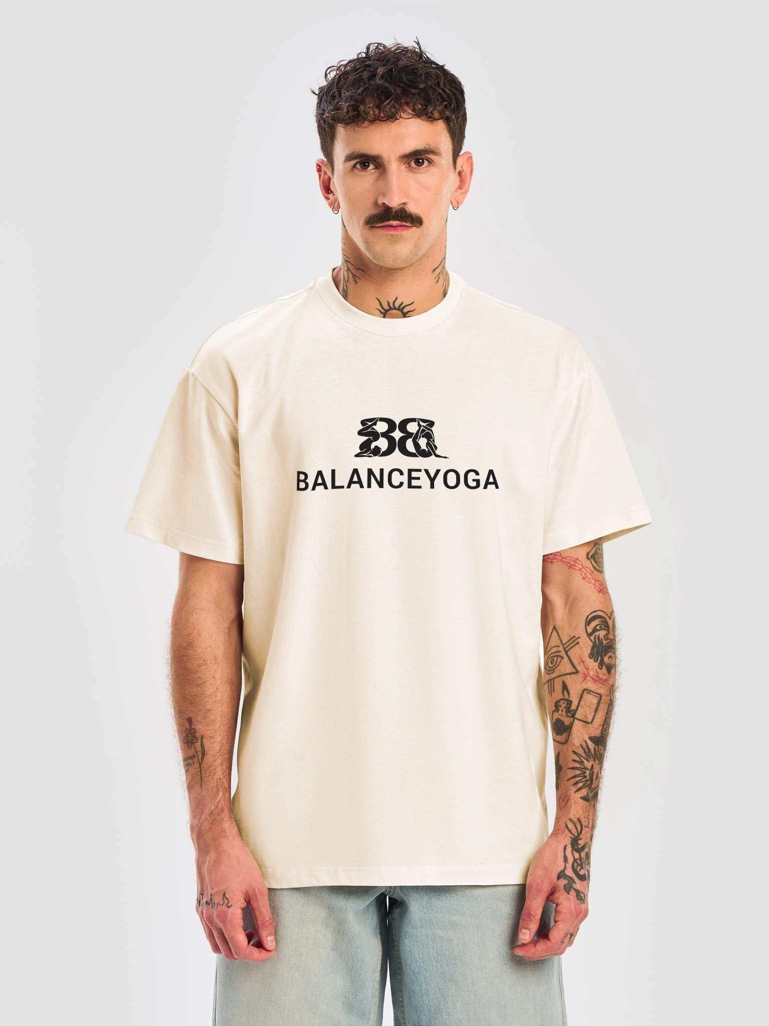 Balance Yoga Logo Oversized Tee product image (5)