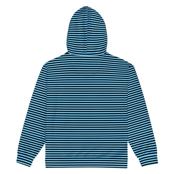Blaque and Blue Stripped Hoodie product image (2)