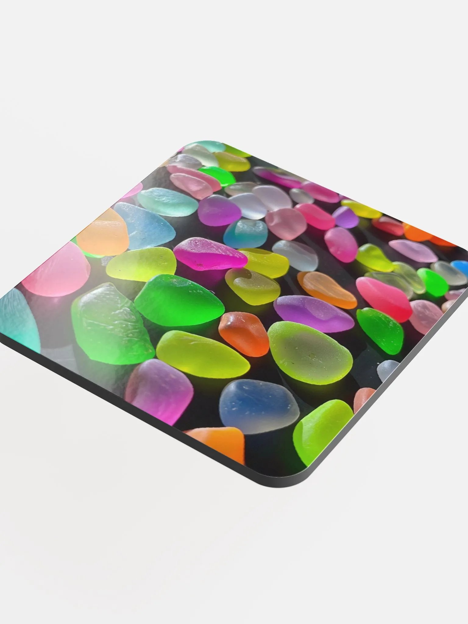 Neon Sea Glass Coaster - Coastal Beauty product image (4)