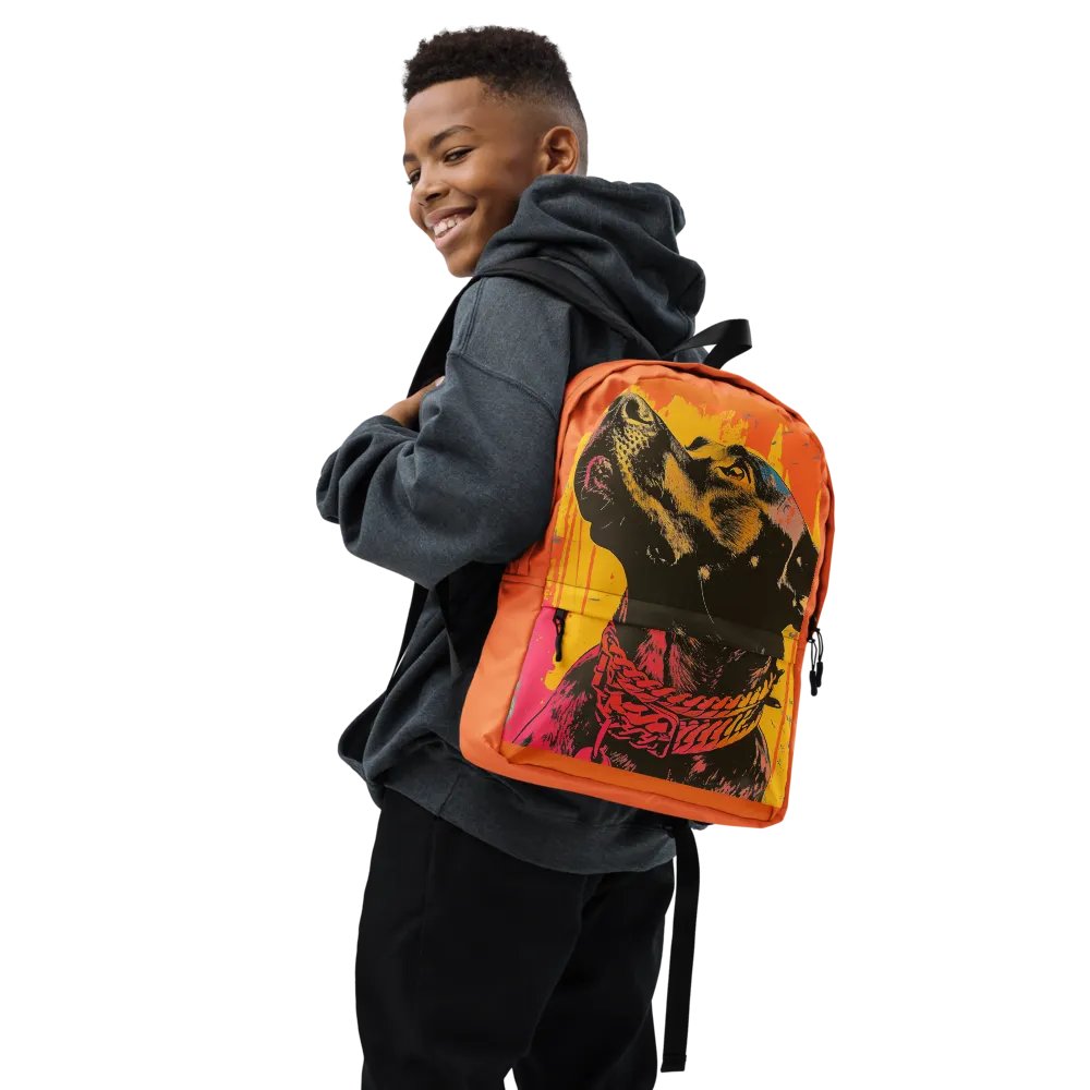 Black Labrador All-Over Print Backpack product image (8)