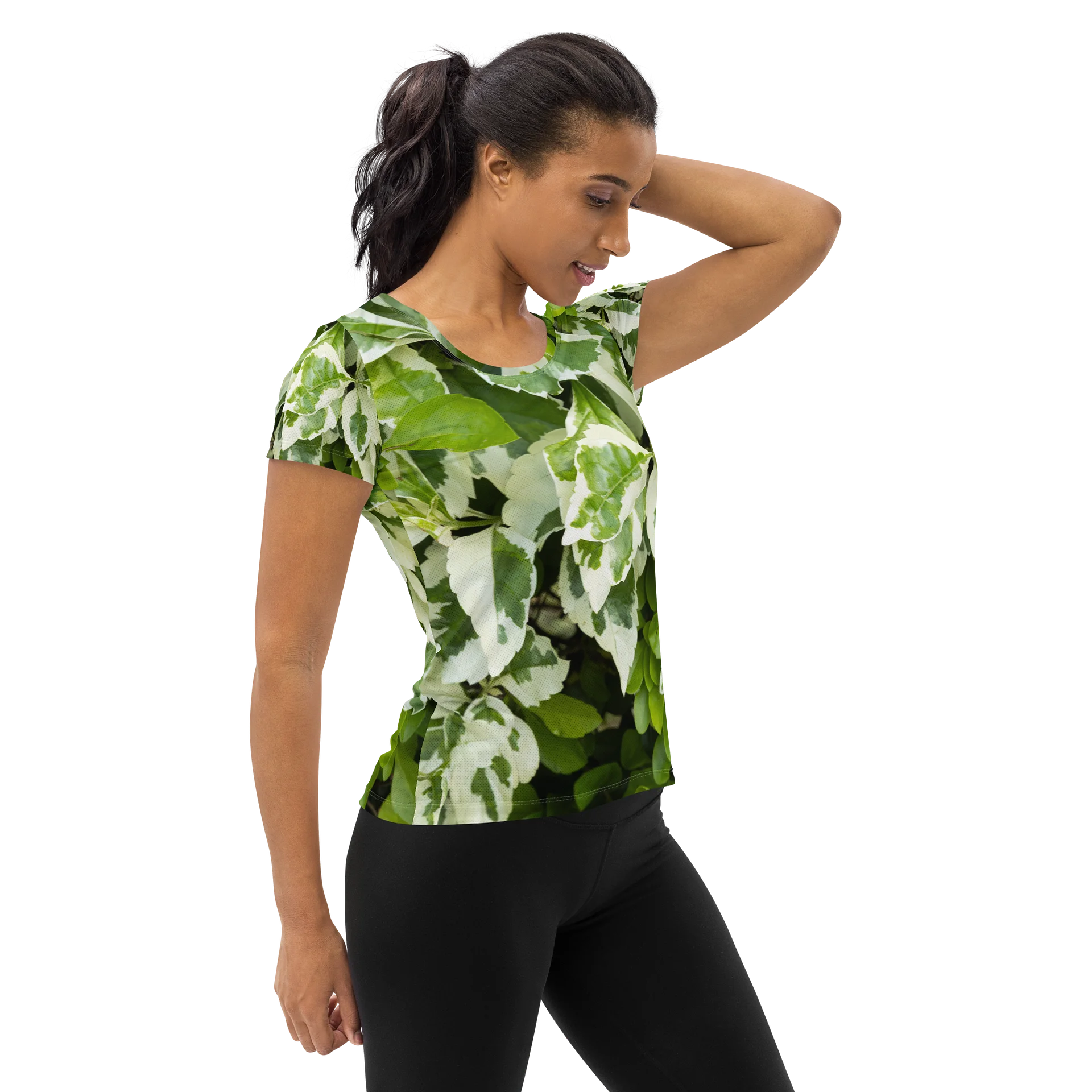 Moss & Parch All-Over Print Women's Athletic T-Shirt product image (4)