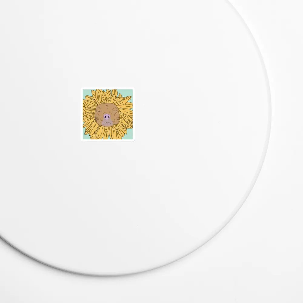 Sunny Pitbull Magnet | Cute Animal Merch product image (5)