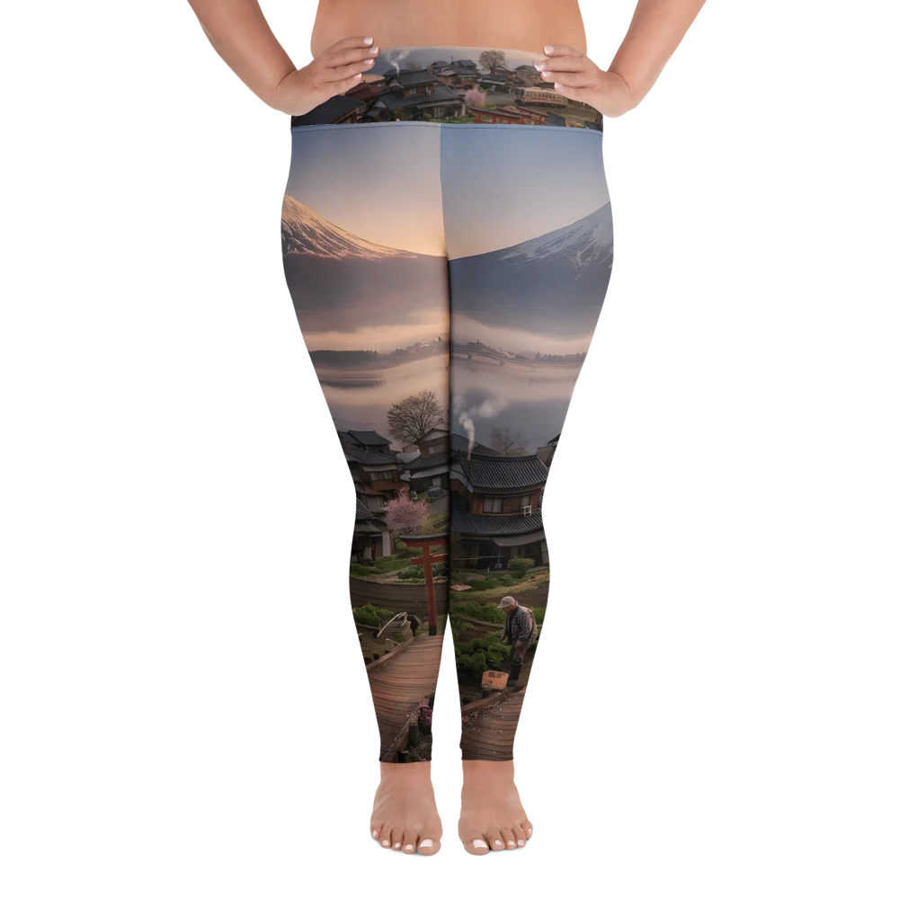 Mount Fuji Plus Size Leggings | Size-Inclusive Activewear product image (3)