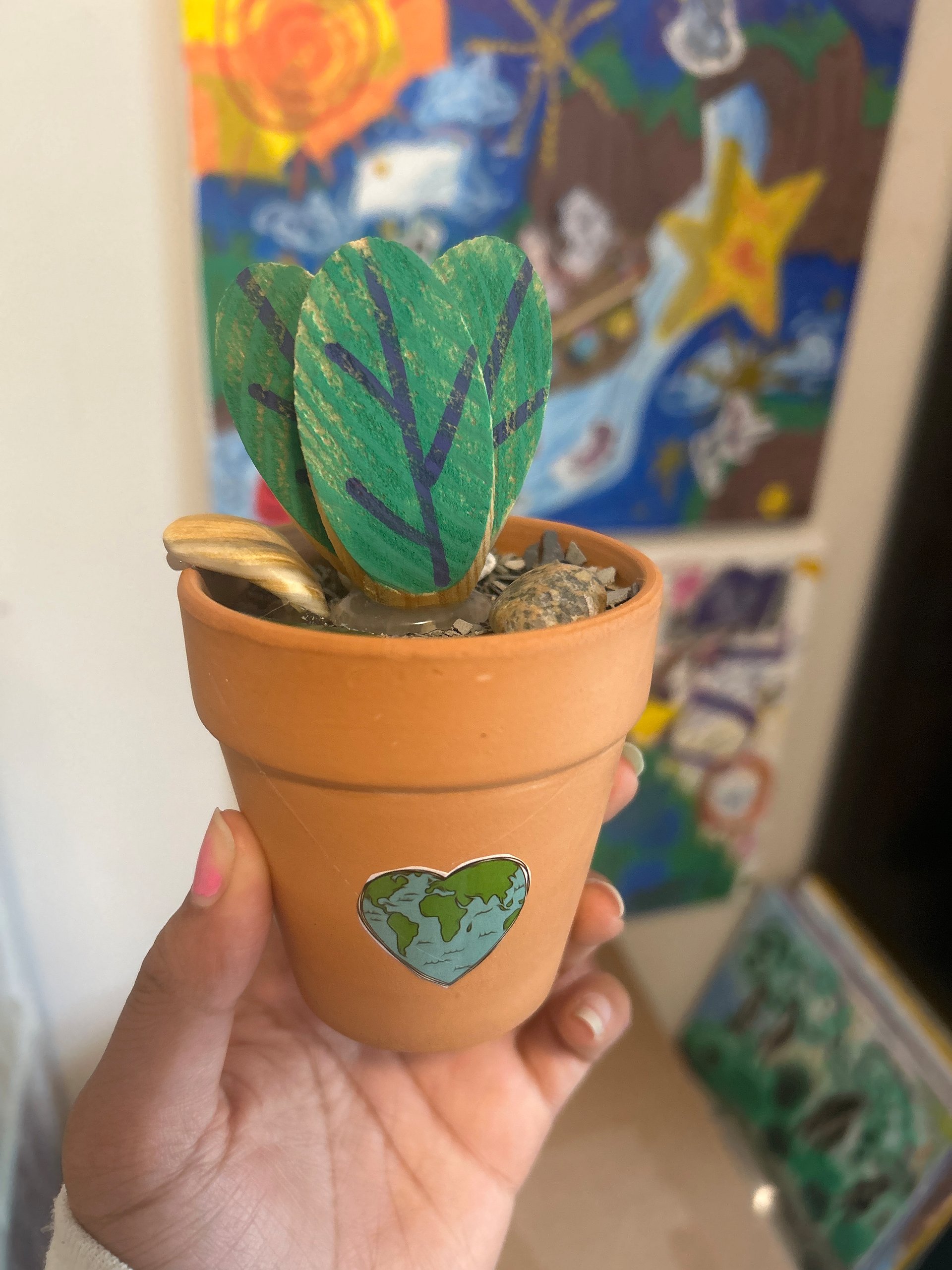 Handmade upcycled plant pot scene #6 product image (1)