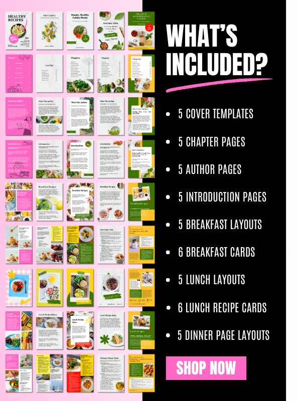 MRR PLR Cookbook & Recipe Book Canva Template product image (7)