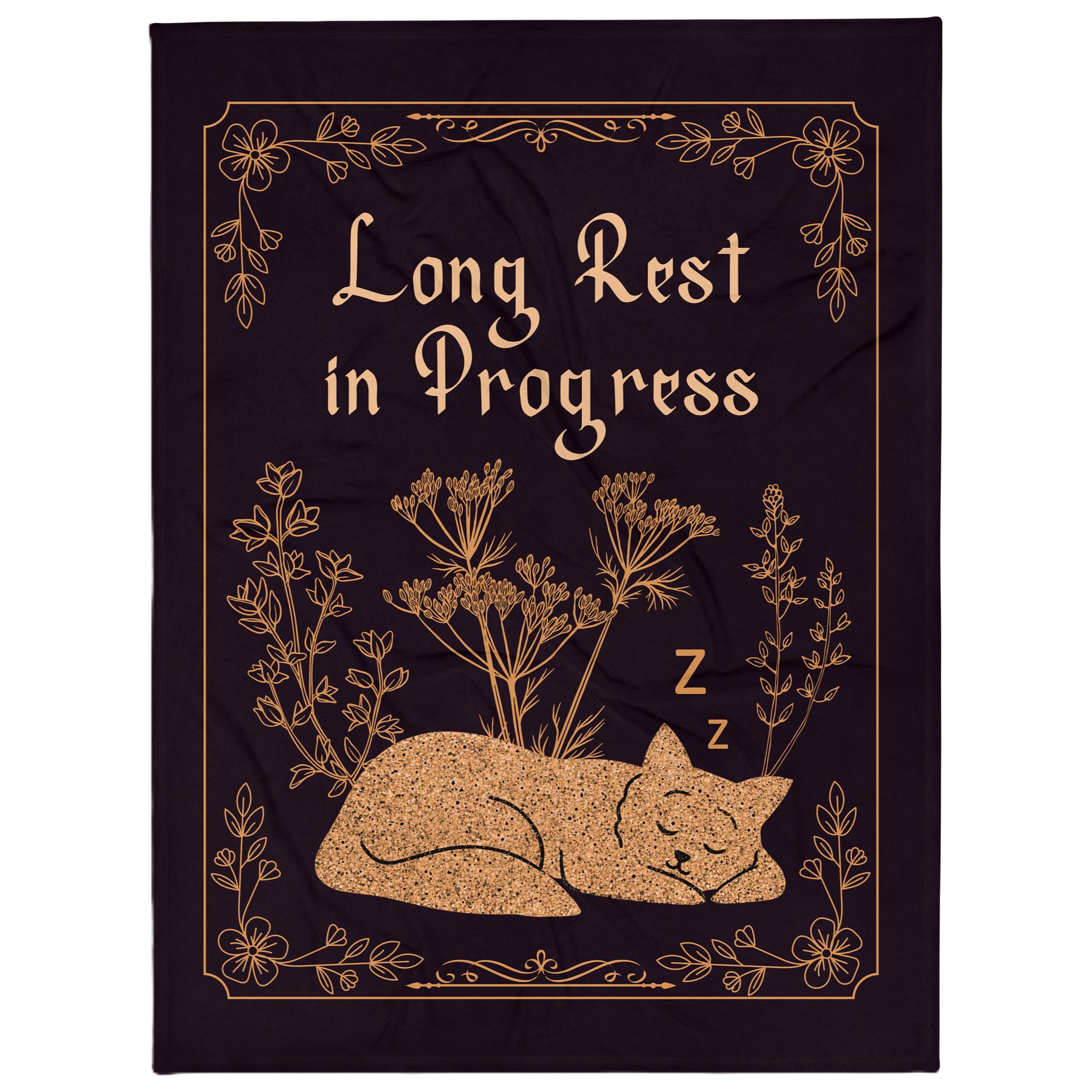 Long Rest in Progress Blanket | Gamer Recovery & Spoonie Throw product image (1)