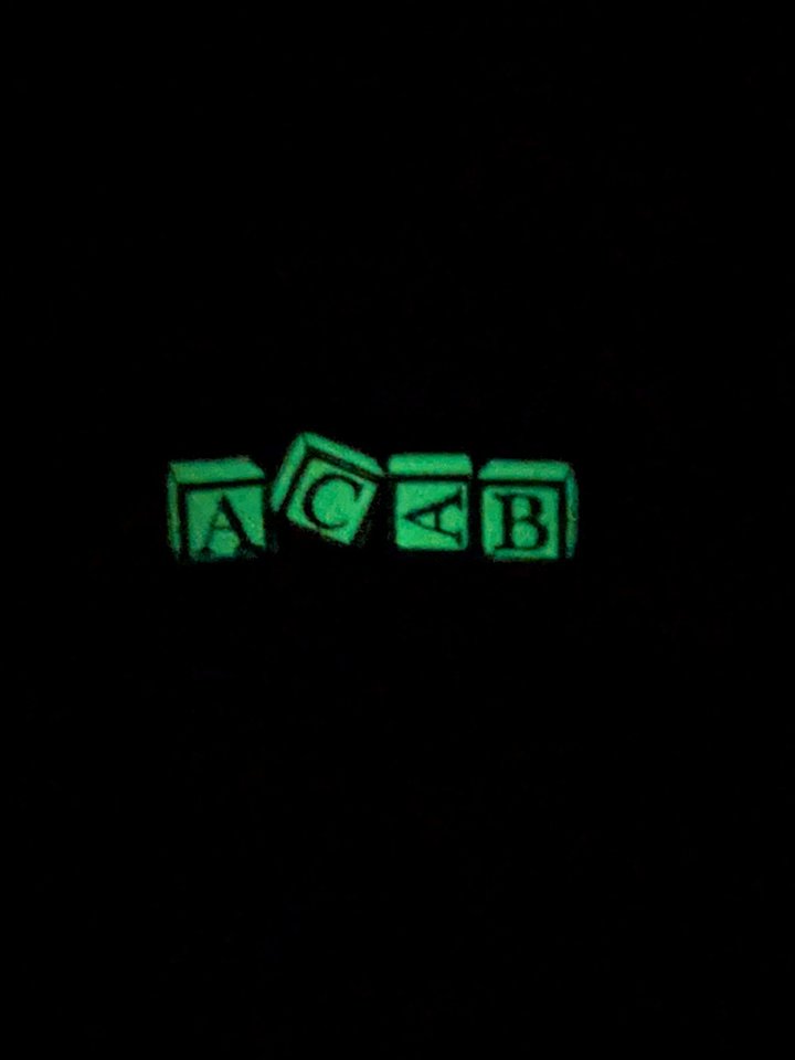 Glow-in-the-dark Alphabet Block Patch product image (2)