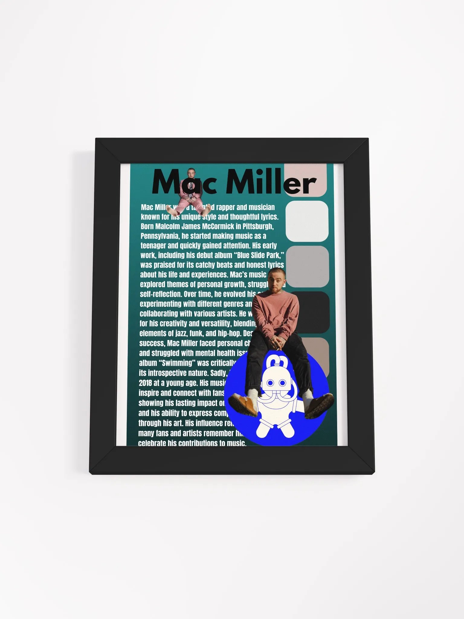 (8x10in) Mac Miller: Framed Matte Poster product image (1)