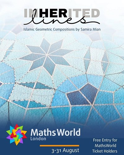 My exhibition is up at @mathsworlduk throughout August. Come visit!  If you're around 13th August, come through, I'll be ther...