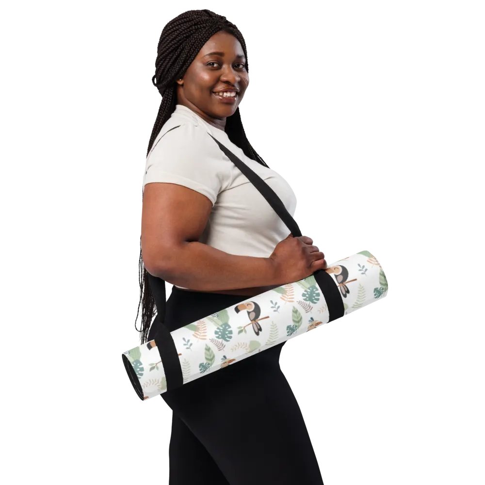 Cute Birds in a Jungle Yoga Mat by Treasure Pie product image (11)