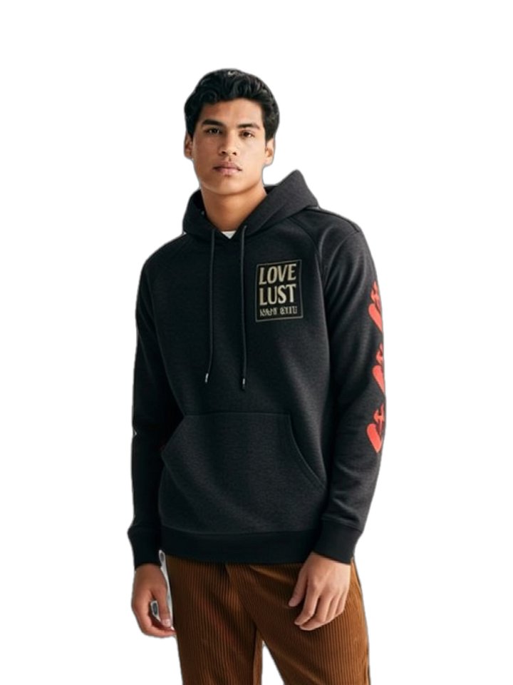 “LOVE OR LUST” Streetwear Set – Bold Heart Flame Hoodie| HQ MAR Limited Edition product image (1)