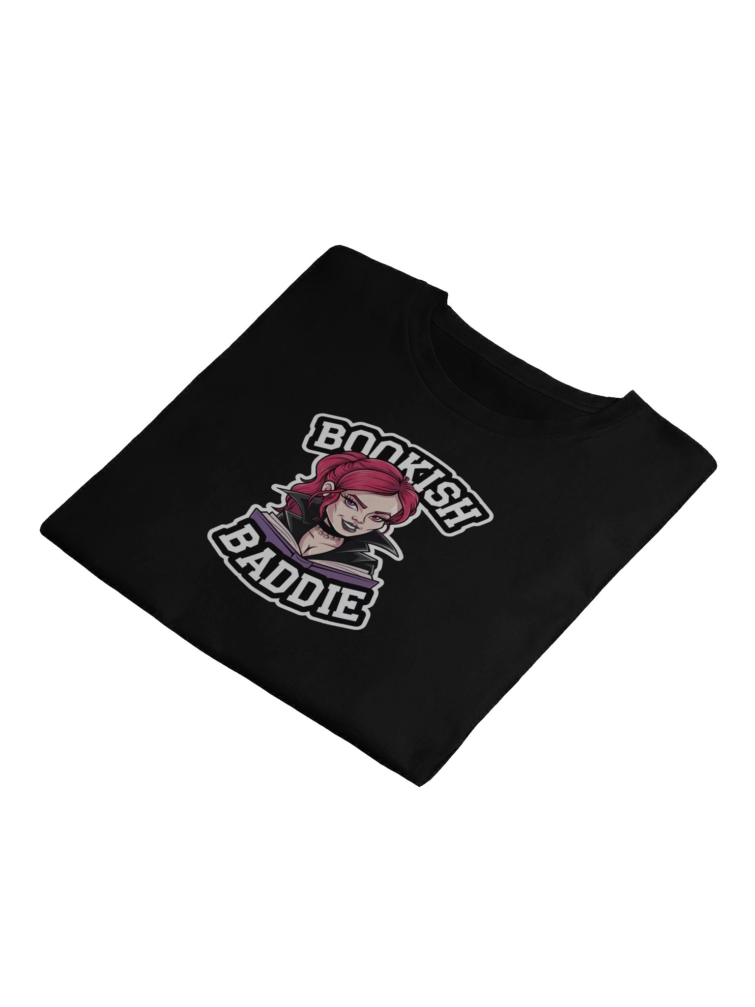 Bookish Baddie Vamp Crop Top - Black product image (4)