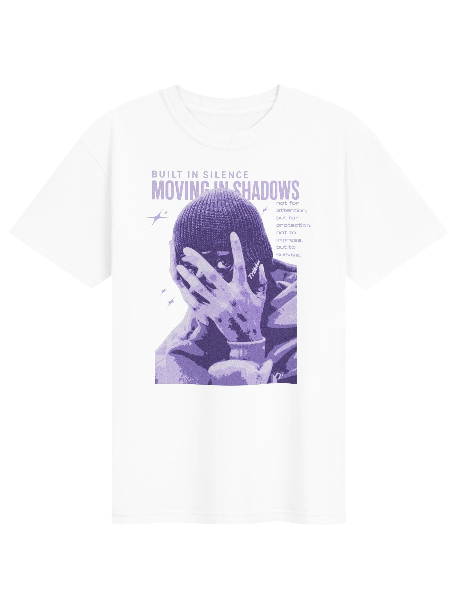 Built In Silence Moving In Shadows T-Shirt - Motivational Streetwear Shirt | Urban Survival Quote Tee product image (199)
