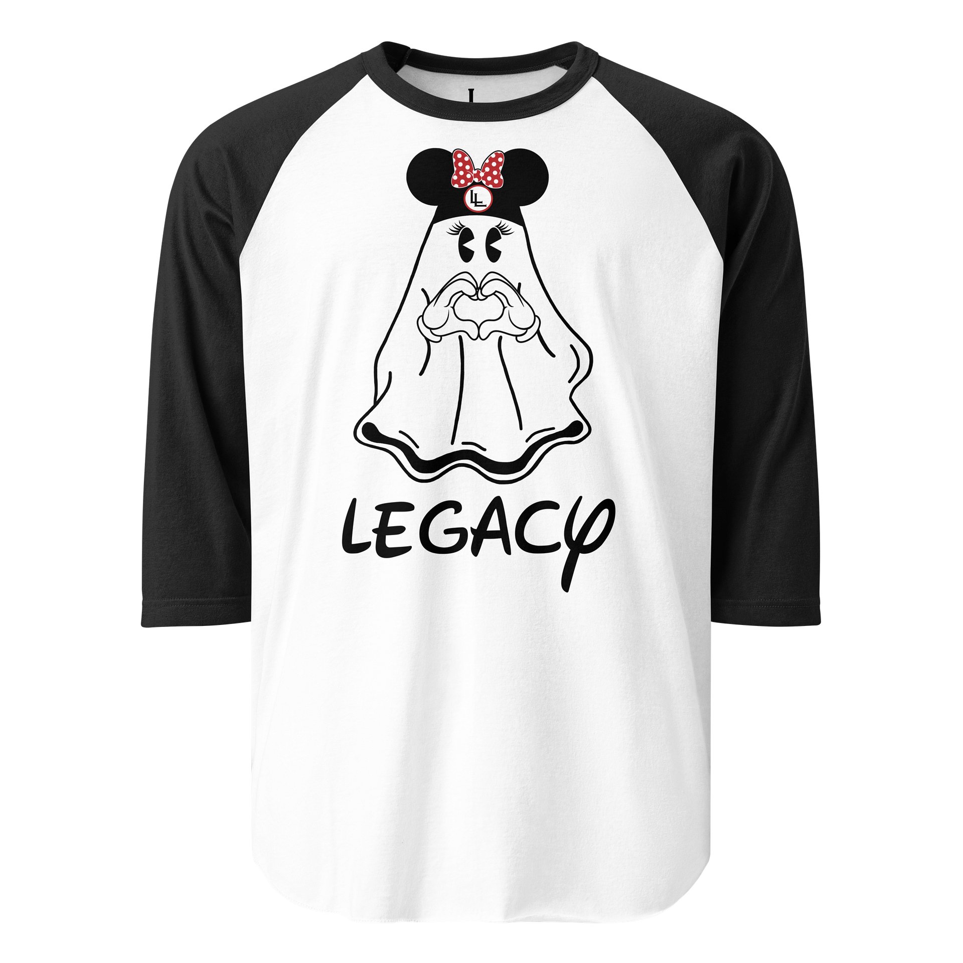 Disnerd Susie Spooks Raglan | White/Red product image (1)