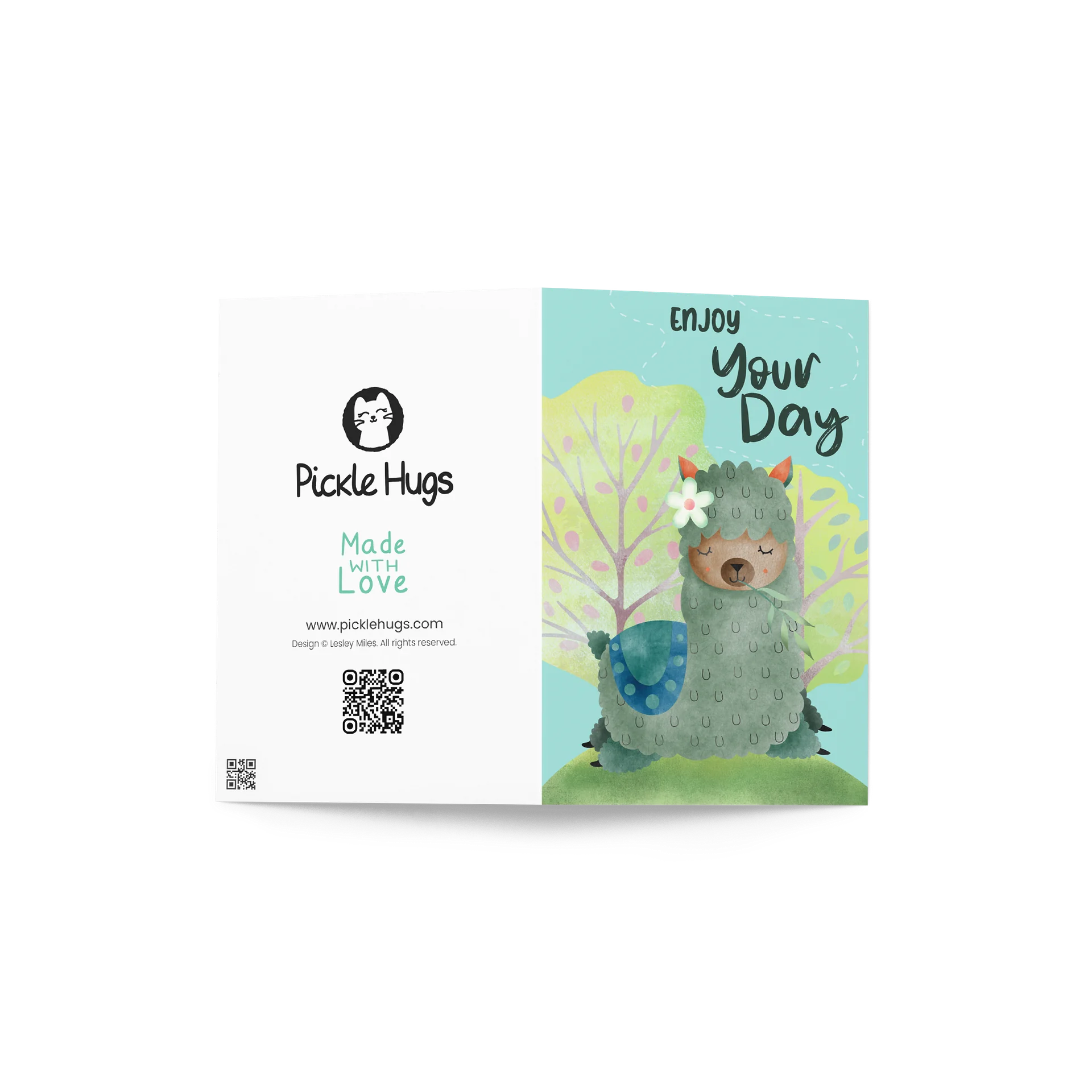 Enjoy Your Day Llama Card product image (2)