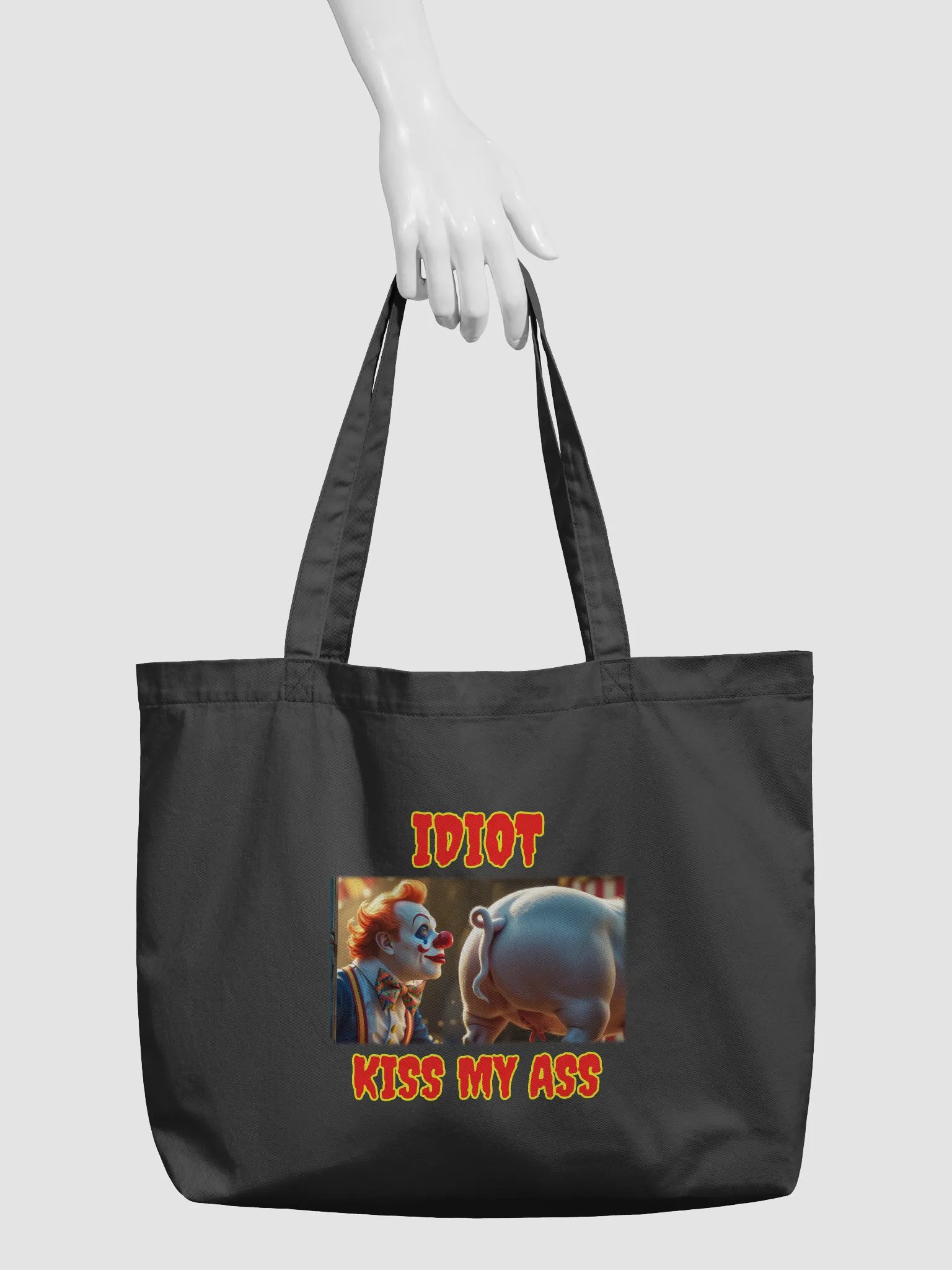 Sarcastic Clown & Pig Eco Tote product image (5)