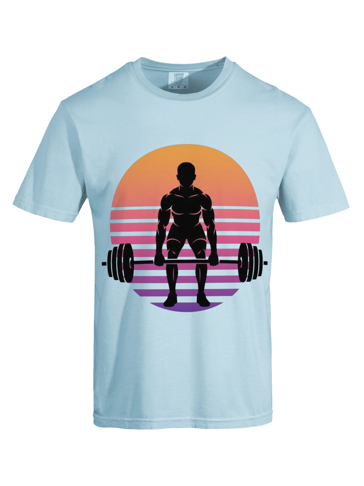 Retro Sunset Deadlift Tee / Gym Aesthetic Shirt product image (4)