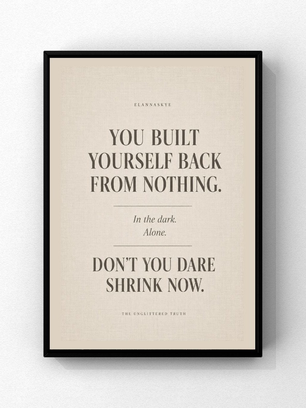 You Built Yourself Back From Nothing - Printable Wall Art product image (1)