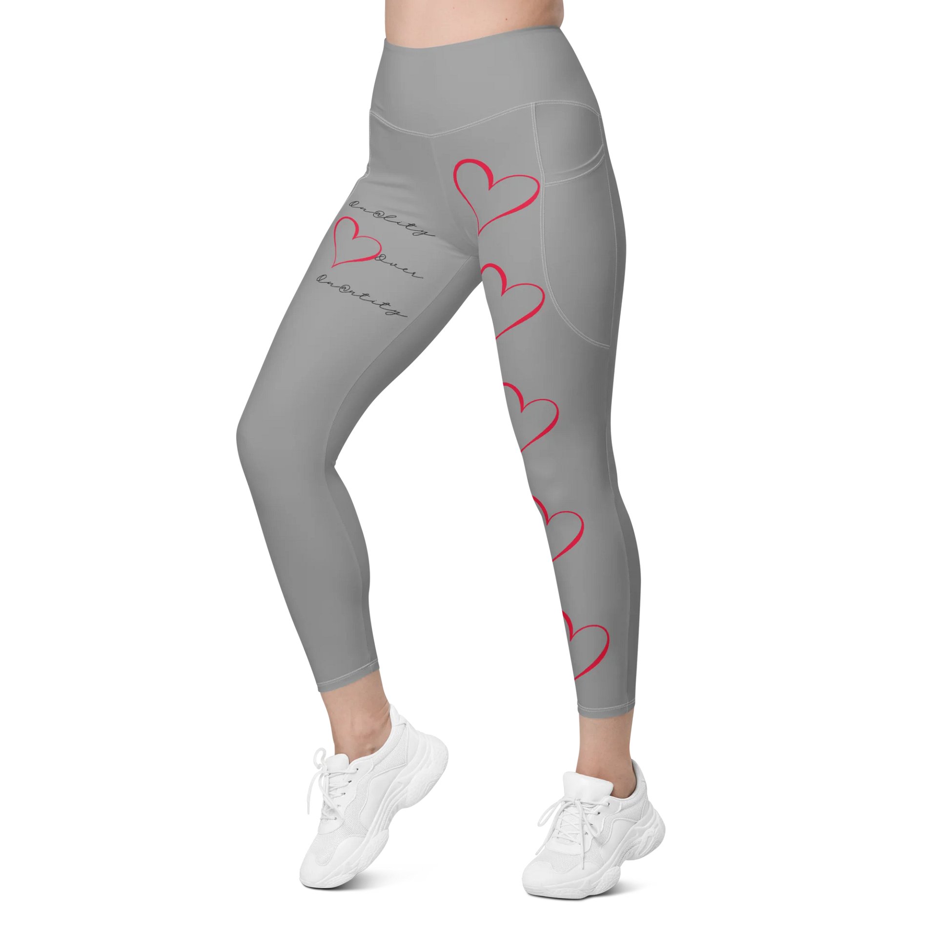 "Qu@lity He@rt" Leggings (Grey) product image (4)