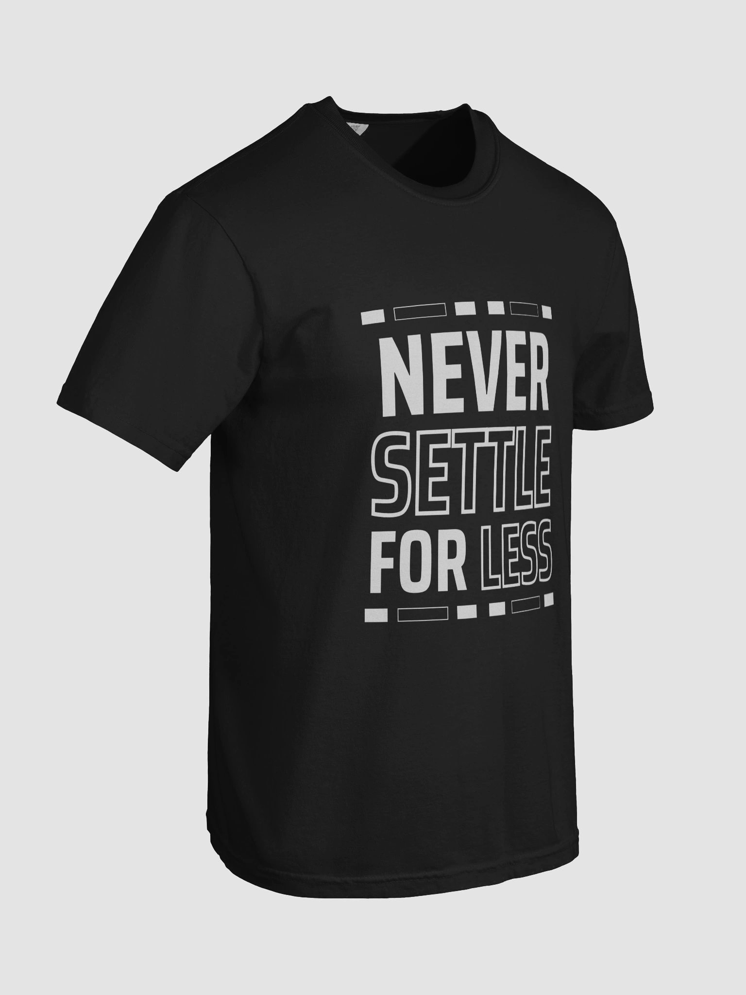 Never settle for less Relaxed T-shirt product image (8)